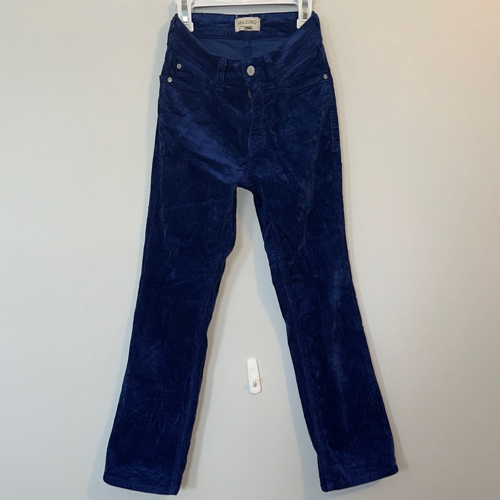 Anthropologie Pilcro Royal Blue Corduroy Pants.  Women’s size 24.